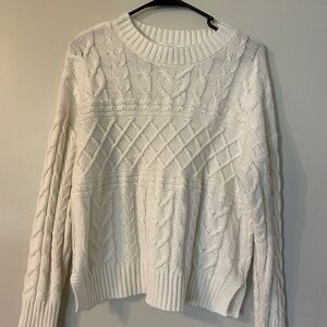 Cable knit sweater